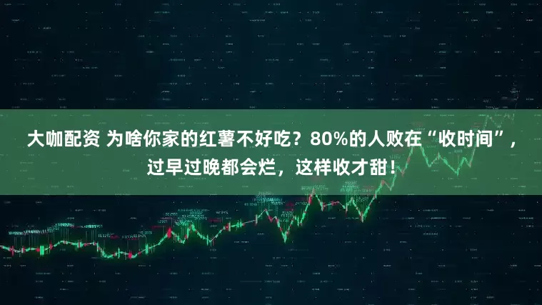 大咖配资 为啥你家的红薯不好吃？80%的人败在“收时间”，过早过晚都会烂，这样收才甜！